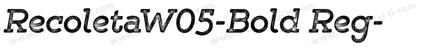 RecoletaW05-Bold Reg字体转换